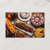 Catering Ham und Süßigkeiten Visitenkarte (Rückseite)