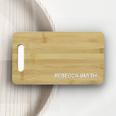 Catering Holzbamboo Cutting Break Garni Kulinarisc Visitenkarte