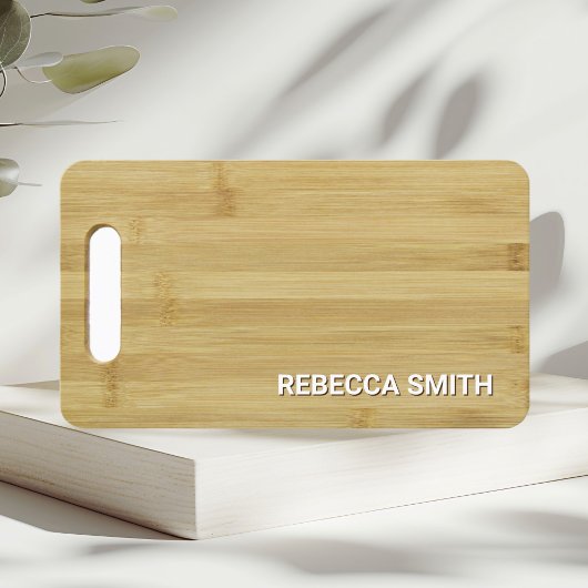 Catering Holzbamboo Cutting Break Garni Kulinarisc Visitenkarte