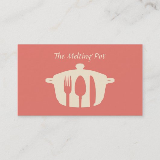 Catering-Karten Visitenkarte (Vorderseite)