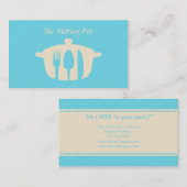 Catering-Karten Visitenkarte (Vorne/Hinten)