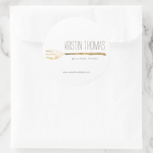 Catering, Koch, Aufkleber zur Lebensmittelherstell (Tasche)