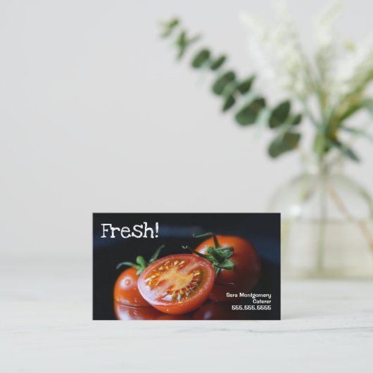 Catering Koch Beruflich Visitenkarte (Stehend Vorderseite)