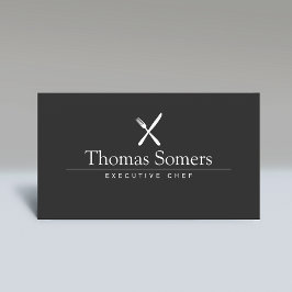 Catering Koch Black Knife Gabel Visitenkarte