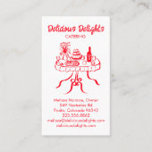 Catering Koch Event Planning Food Prep CUSTOM QR Visitenkarte (Vorderseite)