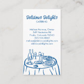 Catering Koch Event Planning Food Prep CUSTOM QR Visitenkarte (Vorderseite)