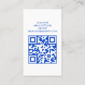 Catering Koch Event Planning Food Prep CUSTOM QR Visitenkarte (Rückseite)