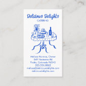 Catering Koch Event Planning Food Prep CUSTOM QR Visitenkarte (Vorderseite)