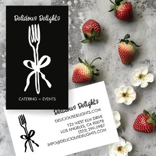 Catering Koch Eventplanung Lebensmittelzubereitung Visitenkarte