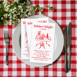 Catering Koch Eventplanung Lebensmittelzubereitung Visitenkarte