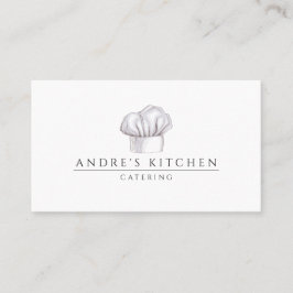 Catering Koch kulinarischer Aquarell Visitenkarte