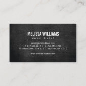 Catering, Koch, Restaurant Visitenkarte (Rückseite)