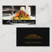 Catering Koch Wedding Planner Food Restaurant Begleitkarte (Vorne/Hinten)