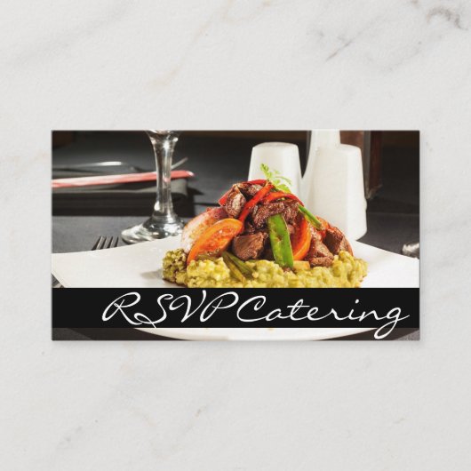 Catering Koch Wedding Planner Food Restaurant Begleitkarte (Vorderseite)