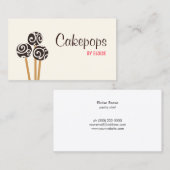 Catering Konditorei Koch Backpacku Cakepops Nachti Visitenkarte (Vorne/Hinten)