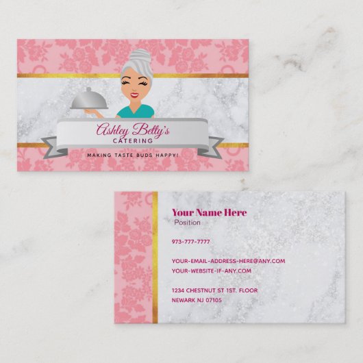 Catering Logo Visitenkarten Visitenkarte (Vorne/Hinten)