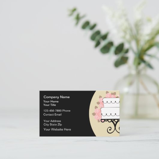 Catering Moderne neue Visitenkarten Visitenkarte (Stehend Vorderseite)