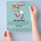 Catering oder Persönlicher Koch Flyer (Hand)