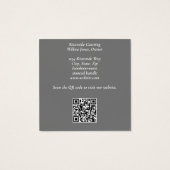 Catering- oder Restaurantkarte (Rückseite)