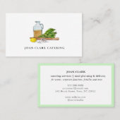 Catering Personal Koch Business Card Visitenkarte (Vorne/Hinten)