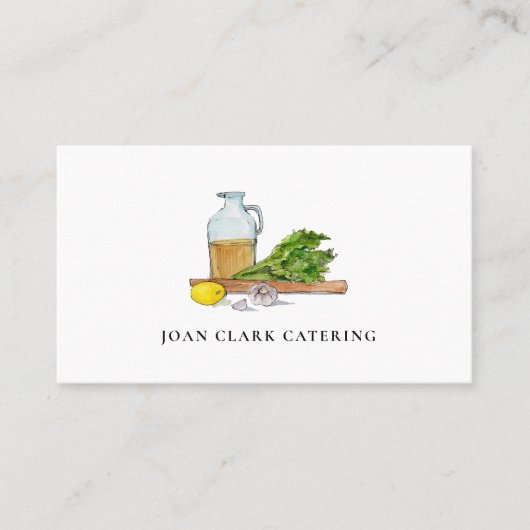 Catering Personal Koch Business Card Visitenkarte (Vorderseite)