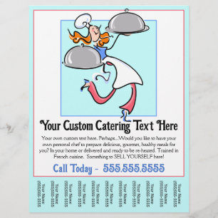 Catering Personal Koch Cook Tear Sheet Advertising Flyer