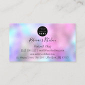 Catering Personal Koch Kitchen Knifes Blue Pink Visitenkarte (Rückseite)