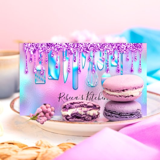 Catering Personal Koch Kitchen Knifes Holographisc Visitenkarte