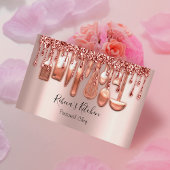 Catering Personal Koch Kitchen Knifes Rose Tropfen Visitenkarte