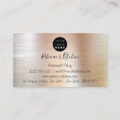 Catering Personal Koch Kitchenknifes Rose Gold Visitenkarte (Rückseite)