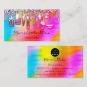 Catering Personal Koch Restaurant Pink Utensitis Visitenkarte (Vorne/Hinten)