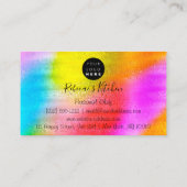 Catering Personal Koch Restaurant Pink Utensitis Visitenkarte (Rückseite)