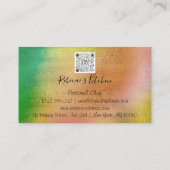 Catering Personal Koch Restaurant QR Code Tropfen Visitenkarte (Rückseite)