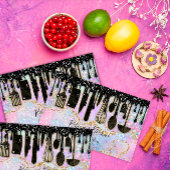 Catering Personal Koch Restaurant Schwarzer Tropfe Visitenkarte