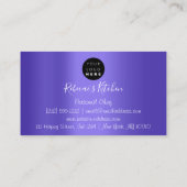 Catering Personal Koch Restaurant Tropfen BlueKüch Visitenkarte (Rückseite)