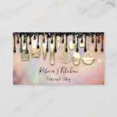 Catering Personal Koch Restaurant Tropfen Kochen Visitenkarte (Vorderseite)