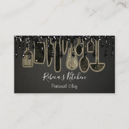 Catering Personal Koch Restaurant Tropfen Visitenkarte