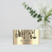 Catering Personal Koch Restaurant Visitenkarte (Stehend Vorderseite)