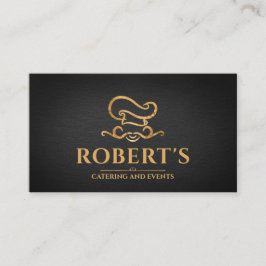 Catering - Persönlicher Koch - Luxus Goldenes Orna Visitenkarte