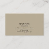 Catering-persönliches Kochs-Küchen-Gerät-Gebäck Visitenkarte (Rückseite)