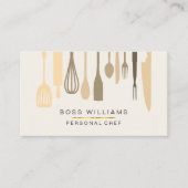 Catering-persönliches Kochs-Küchen-Gerät-Gebäck Visitenkarte (Vorderseite)