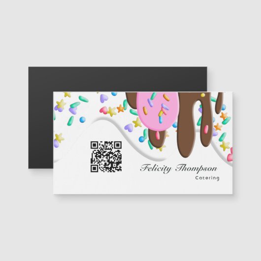 Catering QR-Code Magnetkarte (Vorne/Hinten)