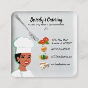 Catering Quadratische Visitenkarte