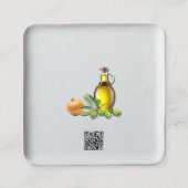 Catering Quadratische Visitenkarte (Rückseite)