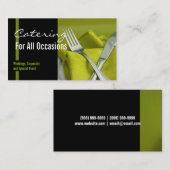 Catering Restaurant Business Card Visitenkarte (Vorne/Hinten)