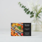 Catering-Restaurant Visitenkarte (Stehend Vorderseite)