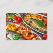 Catering-Restaurant Visitenkarte (Rückseite)