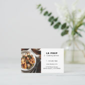 Catering Service Business Card Visitenkarte (Stehend Vorderseite)