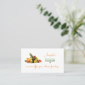 Catering Service Business Card Visitenkarte (Stehend Vorderseite)