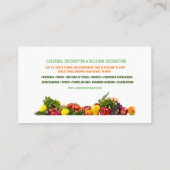 Catering Service Business Card Visitenkarte (Rückseite)